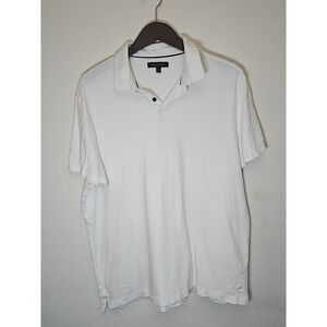 Banana Republic Men's Short Sleeve Solid Polo Shirt White Size XL